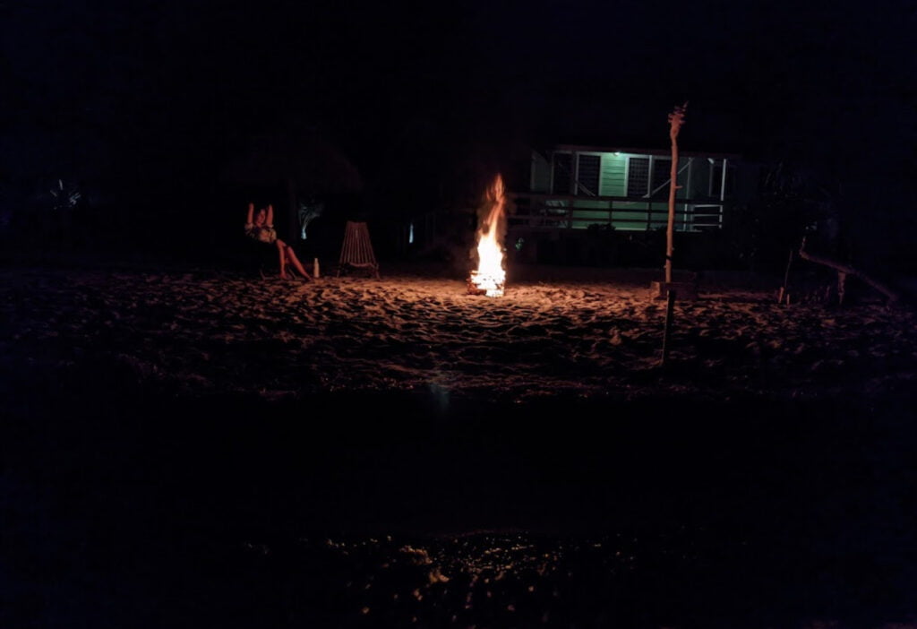 reviews beach fire at night