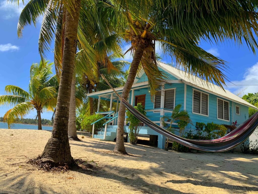 cabana coconut tress hammoch placencia belize